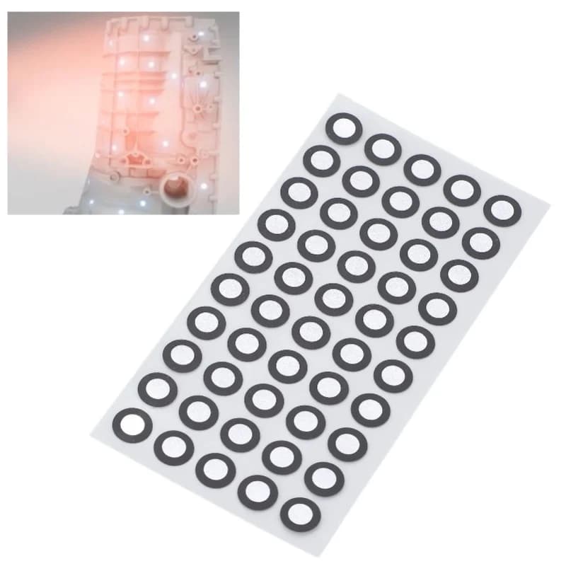 C5 1000 Pcs 3D Scanning Marker ID 6mm OD 10mm High Reflection Strong Adhesion 3D Tracking Dot Reference Point Marker