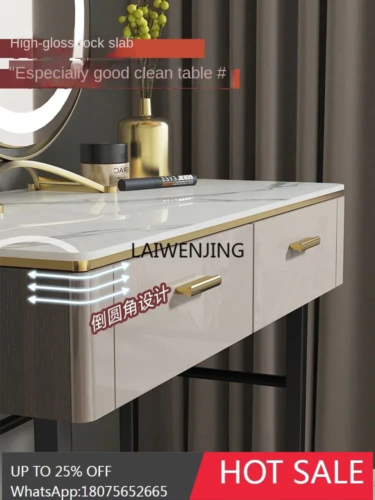 Slate dresser locker modern simple bedroom new light luxury high-end small makeup table