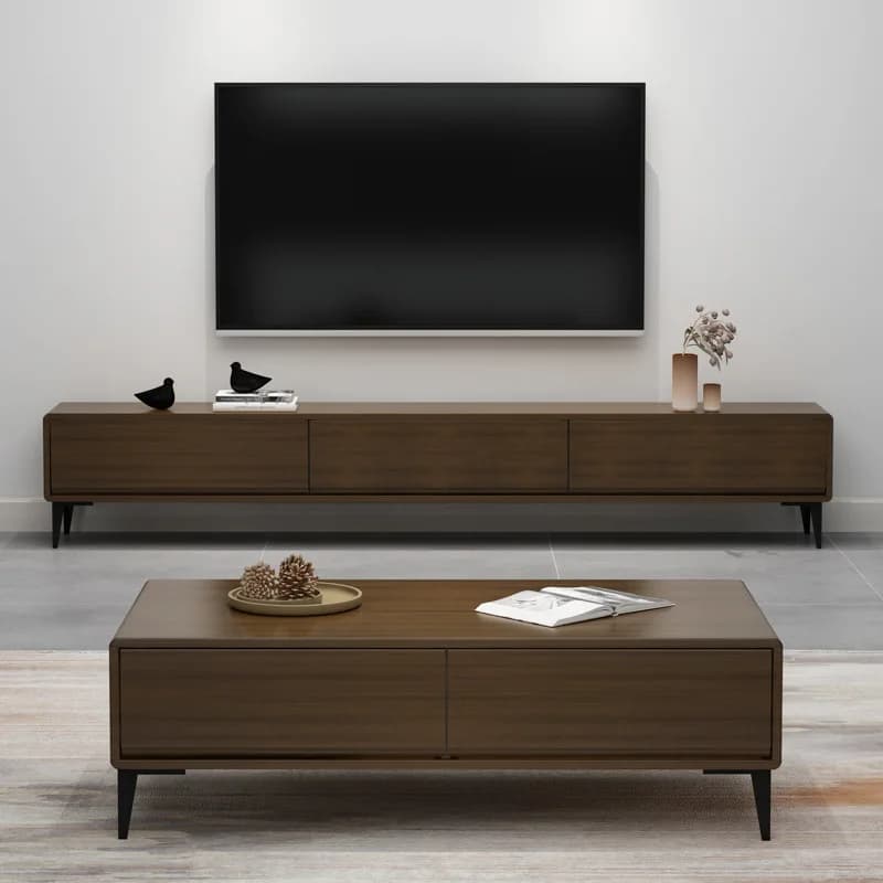 Modern TV Stand Unit Cabinet Wooden TV Table Luxury Media Console Home Furniture Living Room Sets TV Stand