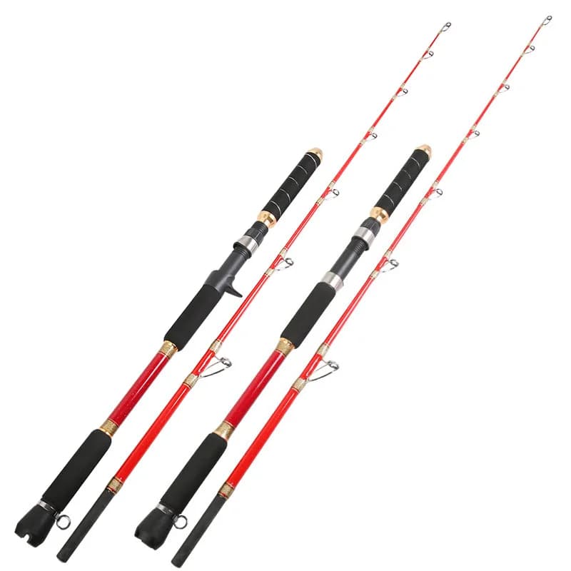 Deep sea boat fishing rod super hard solid 150 #large object iron plate rod electric winch boat rod south oil fishing bottom sea