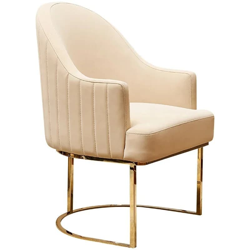 # Hot Luxury Dining Chairs Customized Modern Style Metal Stainless Steel Upholstery Velvet Armchair Chair