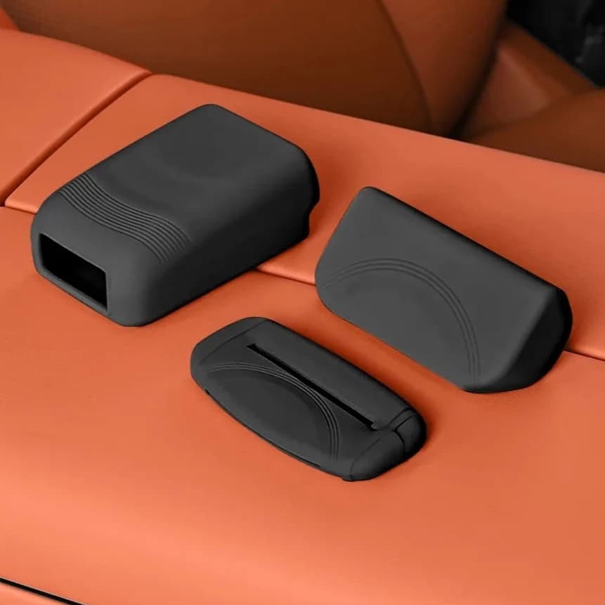 Universal Silicone Seat Belt Buckle Protective Sleeve Auto Anti Abrasion Silent Button Cover Soft Touch Car Interior Decor Mod P