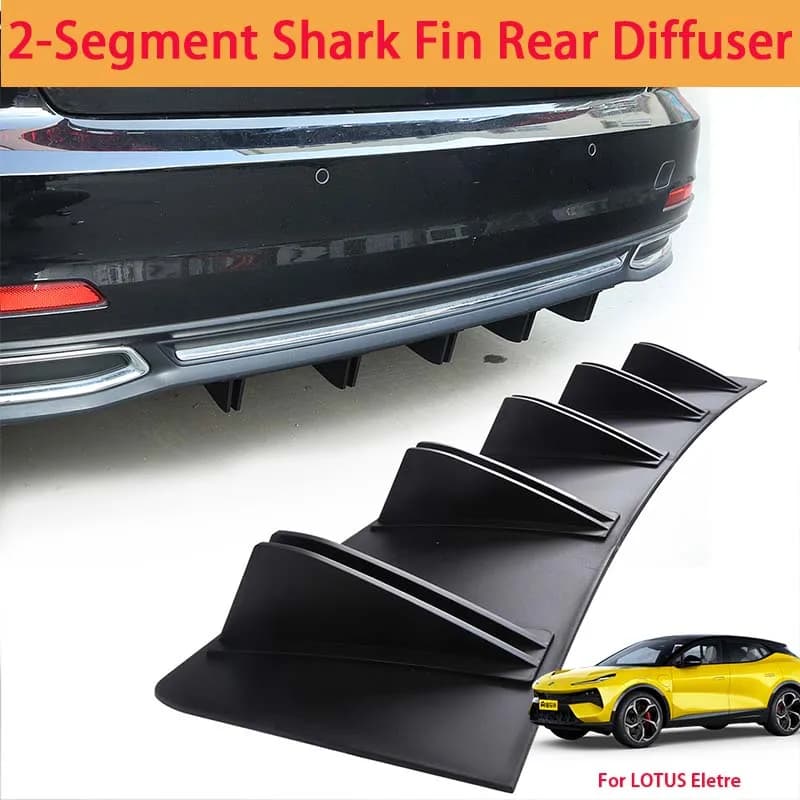 For LOTUS Eletre Shark Fin Rear Diffuser Split Chassis Spoiler Auto Aerodynamic Parts Aerodynamic Modification