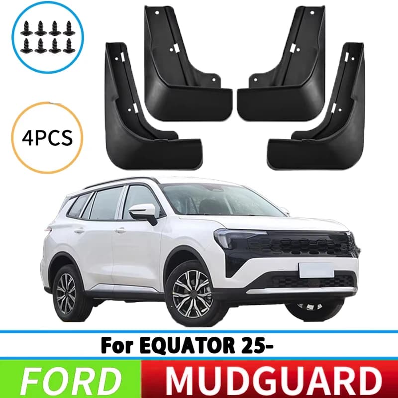 Suitable for Ford Equator 2025 front and rear wheel mudguards, car tire mudguards, splash guards, and automotive accessories.