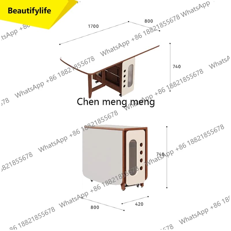A17 Folding Nordic Dining Tables Aesthetic Luxury Storage French Dining Tables Modern Chic Table A Manger Pliante Furniture For