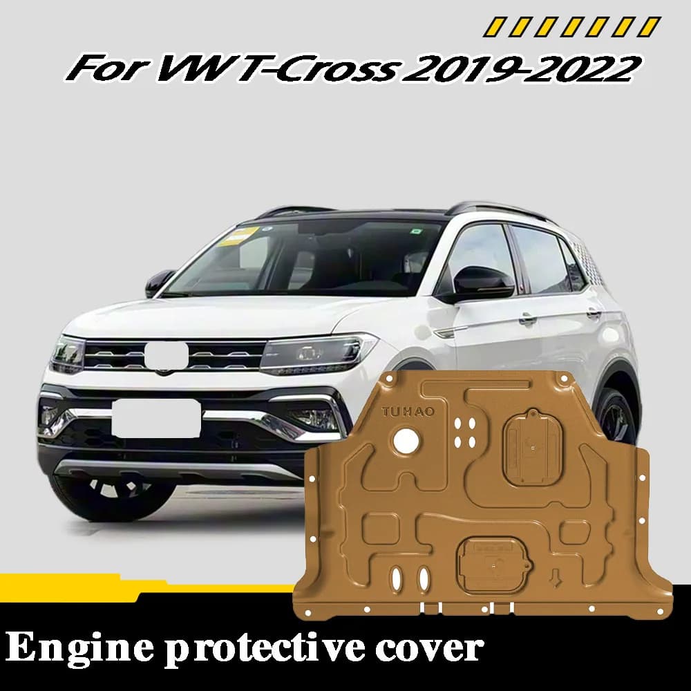 Vehicle - Specific Splash - Proof Durable Sturdy Engine Undercover And Lower Mudguard For VW T-Cross 2019-2022 1.5L 1.4T