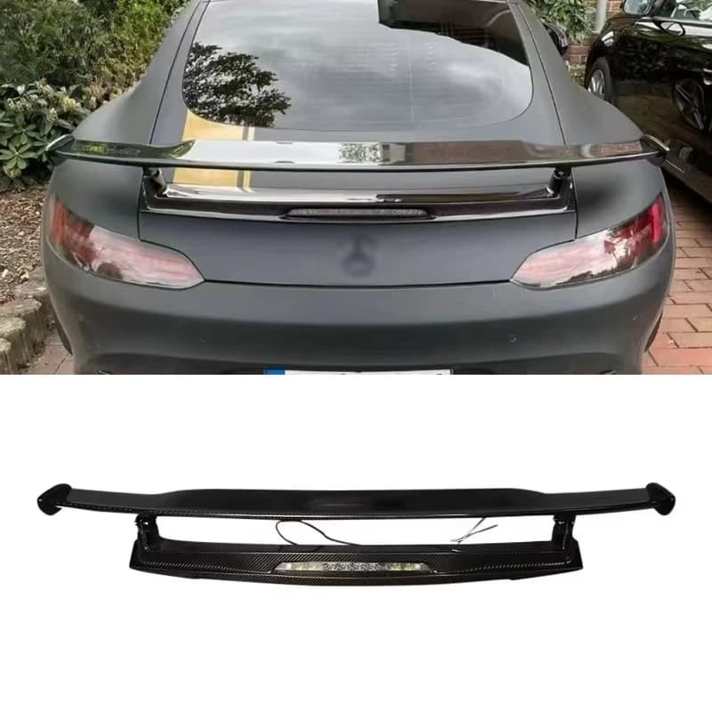 Carbon Fiber Spoiler Tail Wing With Light for GT Style Car Accessories Auto Parts