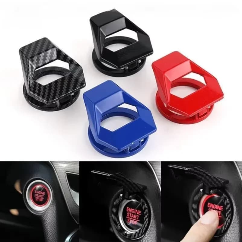 Car Engine Start Stop Switch Button Protective Cover, Anti Scratch Car Interior Design Car Product Accessories
