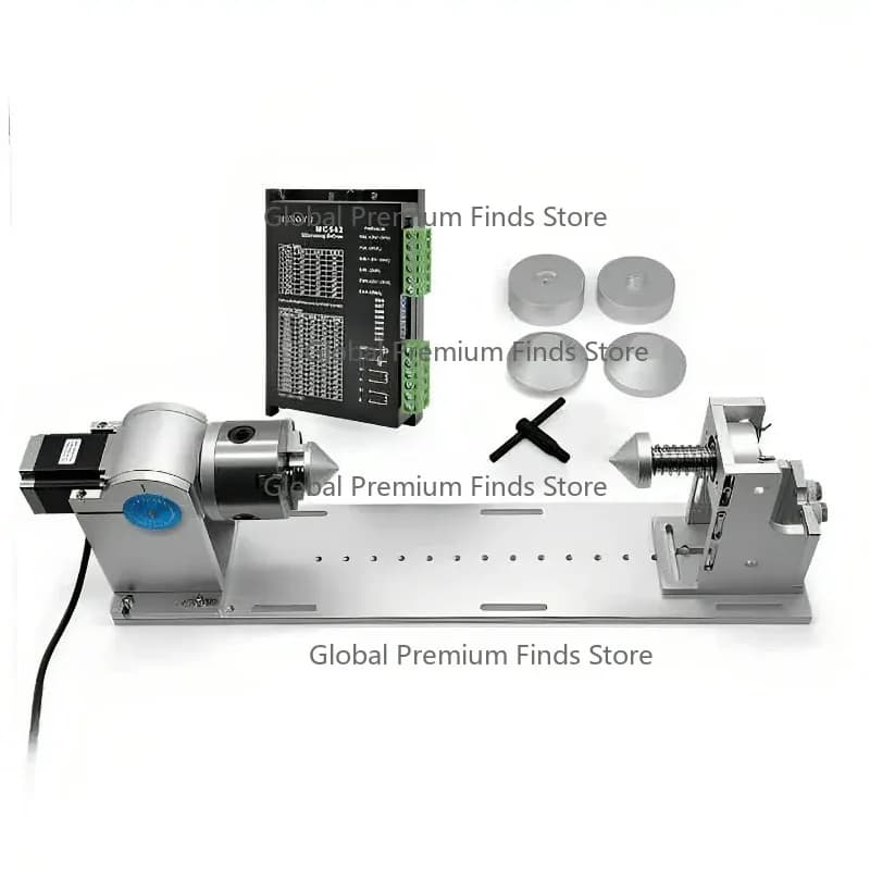 Marking Set D80 Rotary Fixture  Marking Machine Rotary Shaft Telescopic Table Bottom Plate Tail Seat Pneumatic Tail