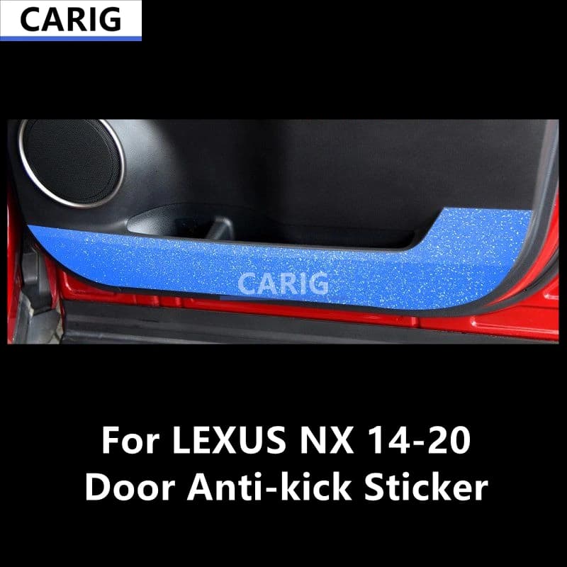 For LEXUS NX 14-20 Door Anti-kick Sticker Modified Carbon Fiber Interior Car Film Accessories Modification