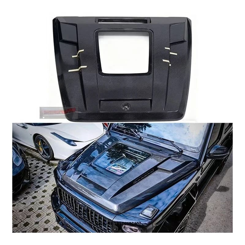 For G-grade W464 W463 G63 G550 G500 G350 Carbon Fiber Black Bolt-On Universal Fitment Cover