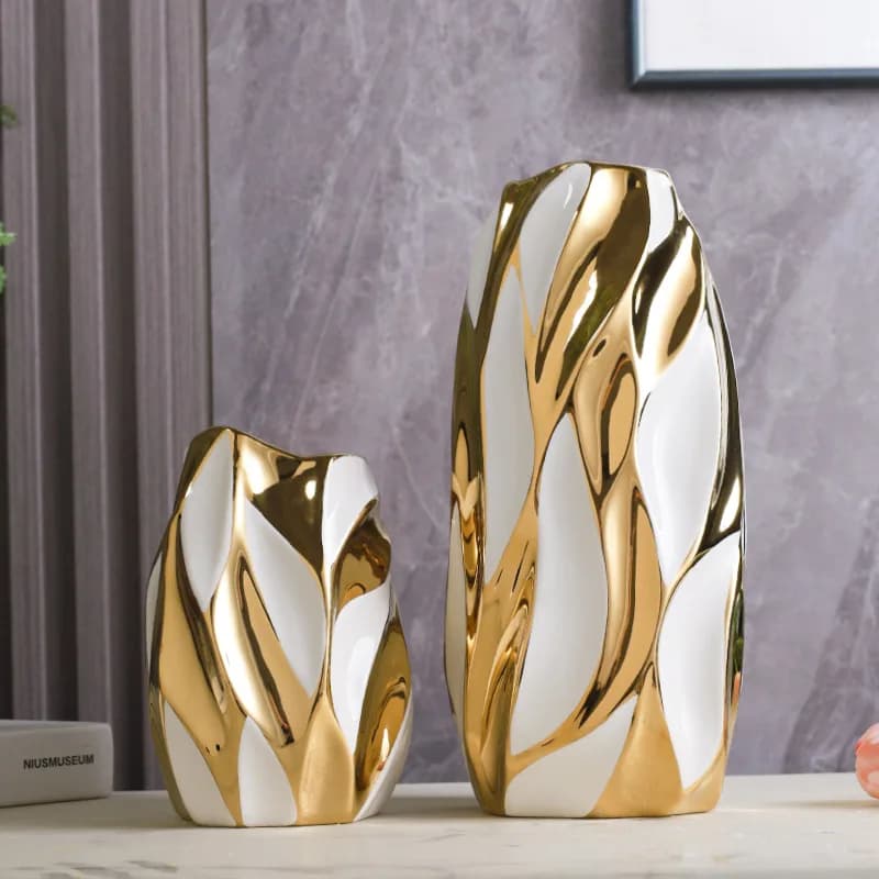 Ceramic Vases, Desktop Decorations, Irregular Shaped Flower Pots, Decorative Arrangements, Modern Decoration, High-end Feel