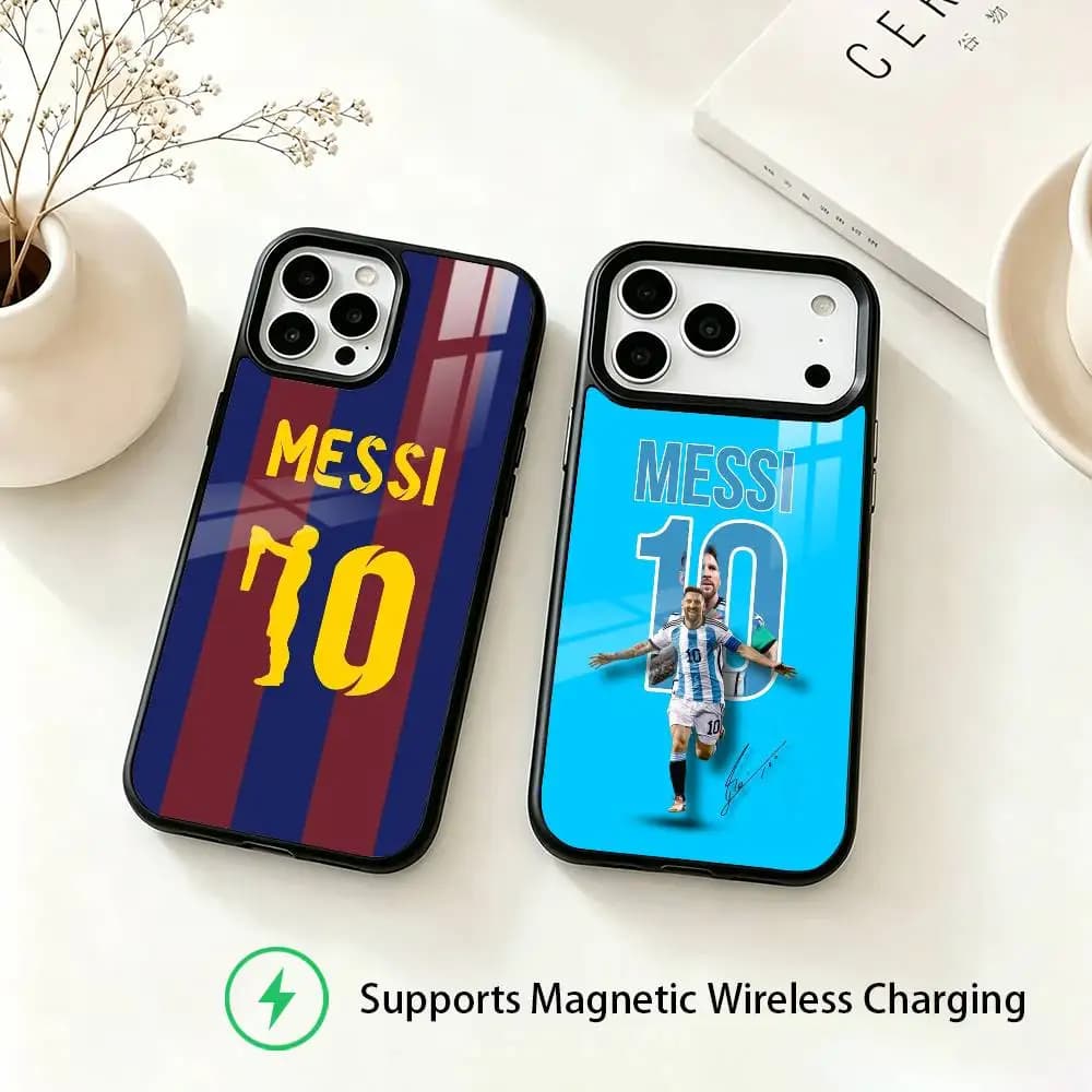 Football S-Star M-Messi-i  Phone Case For iPhone18,17,16,15,14,13,12,11 Plus,Pro Allows magnetic wireless charging