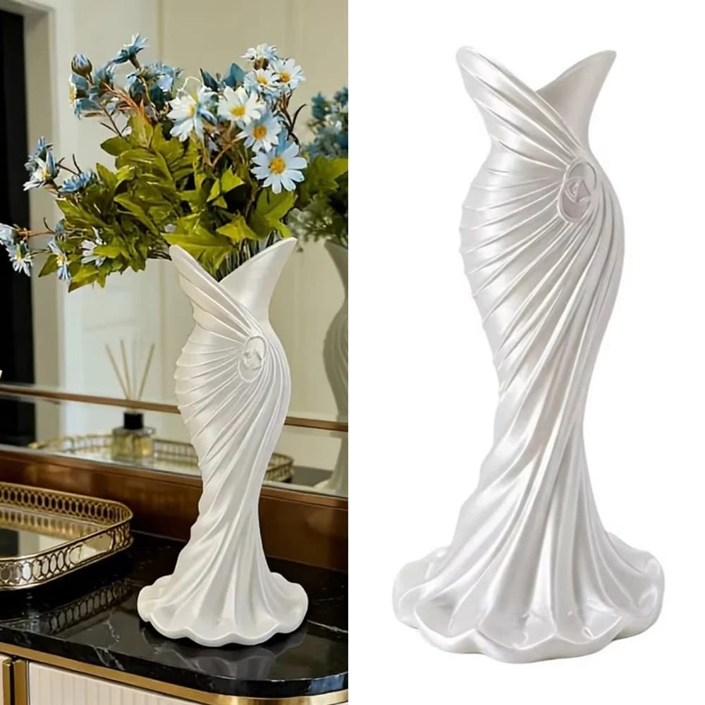 Modern Minimalist Flower Vase Creative 3D Printed Flower Vase Decorative Home Living Room Tabletop Vasen Home Aesthetic Design