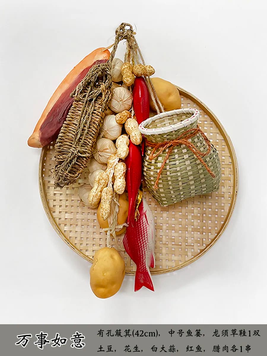 Agritainment Decorative Grains Fengdeng Simulation Vegetables Fake Pepper String Pendant Corn Garlic Crop Props