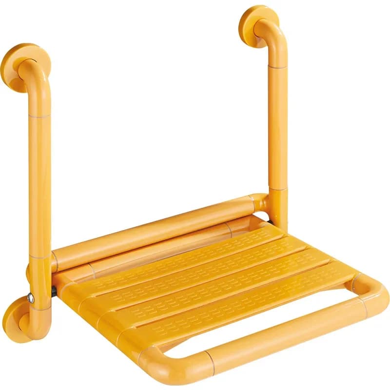 Bathroom folding stool wall-mounted toilet elderly safety non-slip disabled barrier-free handrails bathing and bathing stool