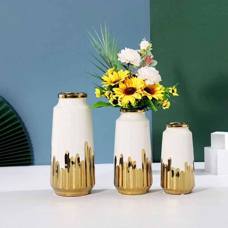 Ins Ceramic Vase Living Room Decoration Vases Hydroponic Vase Desktop Decorations Home Decor Green Desktop Ornaments Вазадекор