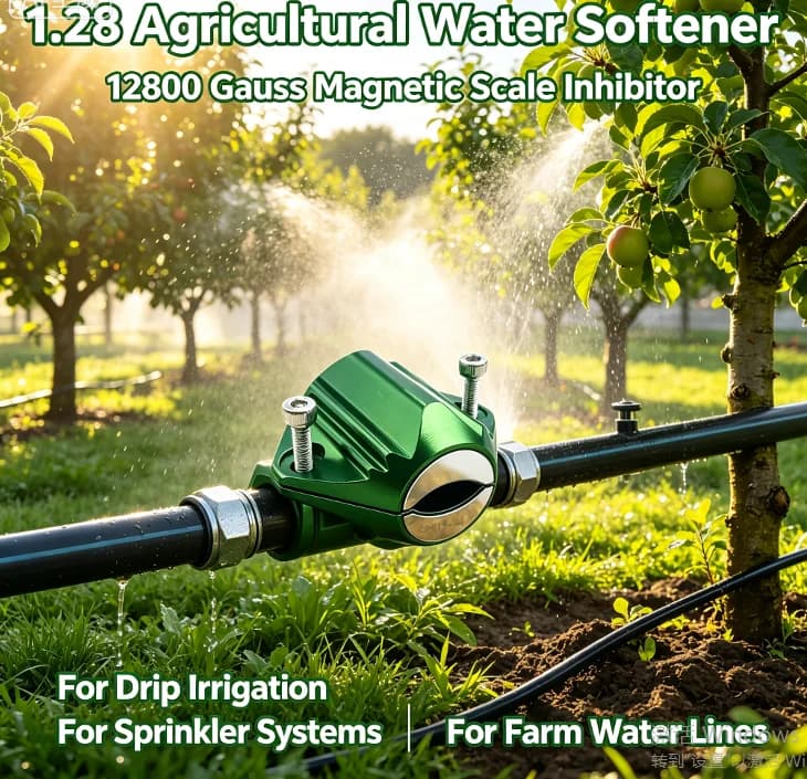 12800G Magnetic Water Conditioner No Salt Physical Softener Anti‑Scale For Agricultural Household Pipe Water Treatment