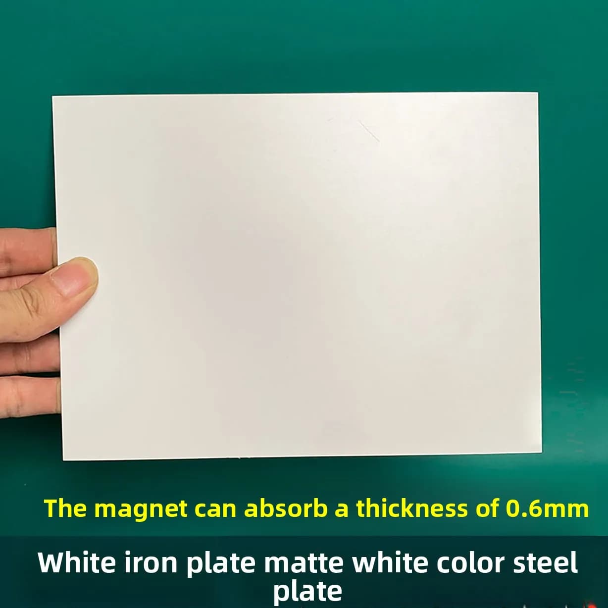 Matte White Magnetic Color Coated Steel Sheet Anti-rust DIY Decor Iron Plate