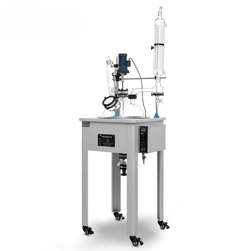 Single-layer glass reactor laboratory distillation electric heating 1L10L-100L glass reactor
