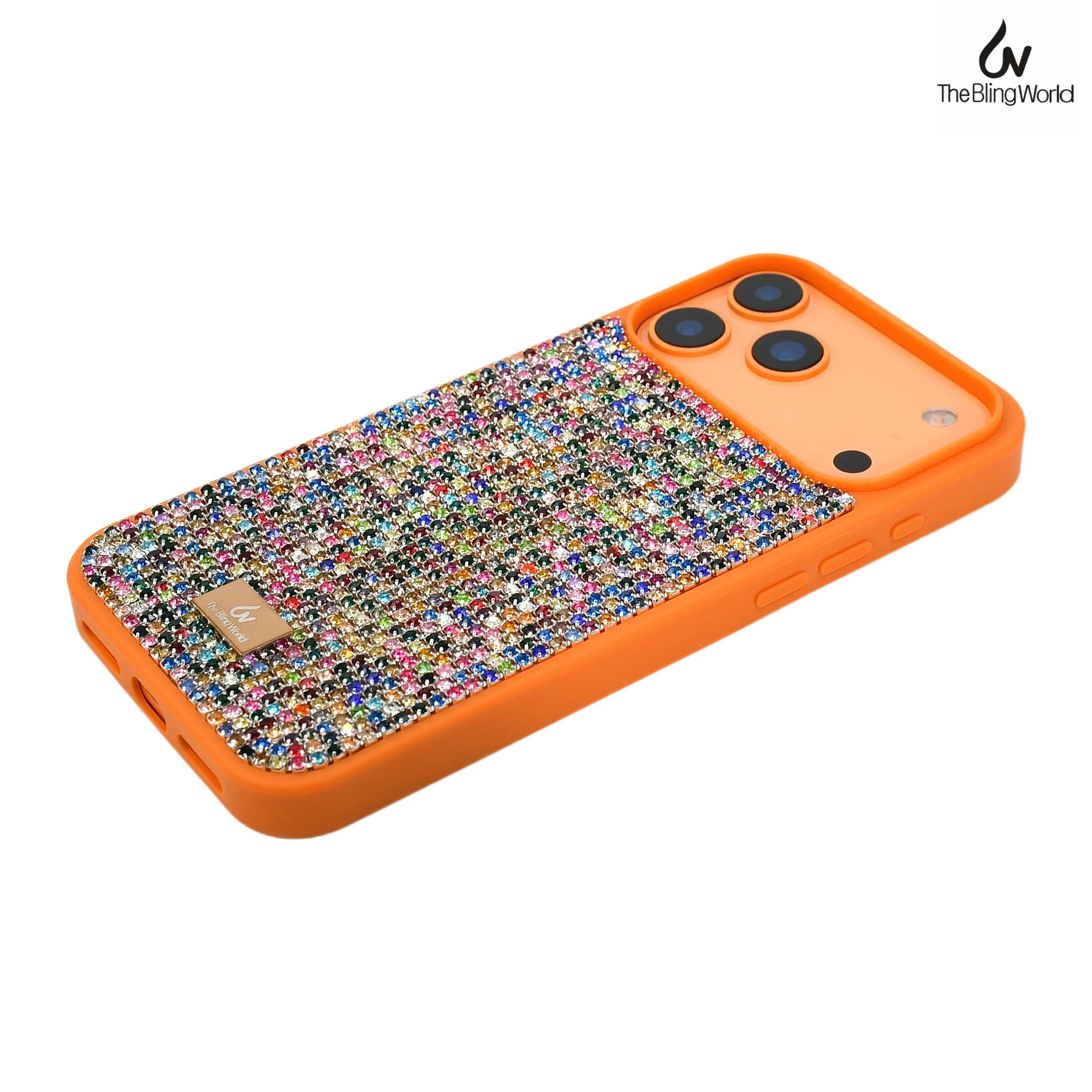 The Bling World Luxury Diamond Rhinestone Case for iPhone 17 16 15 14 Pro Max Plus Glitter Crystal Women TPU Female Back Cover