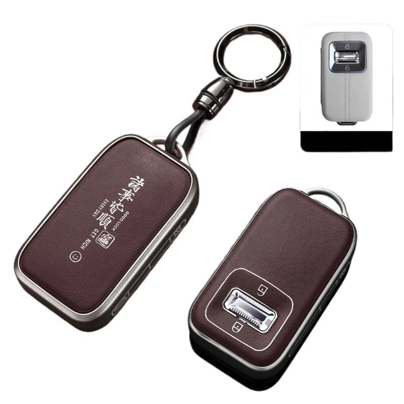 Premium TPU Key Cover Case for Zeekr 9X Max / Ultra / Hyper / Yao Hei Edition (2025) - Protective Key Fob Shell Key Bag Chain