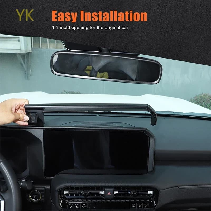 For Toyota Land Cruiser Prado 250 LC250 2024-2025 ABS Black Car GPS Navigation Screen Sun Visor Interior Car Accessories
