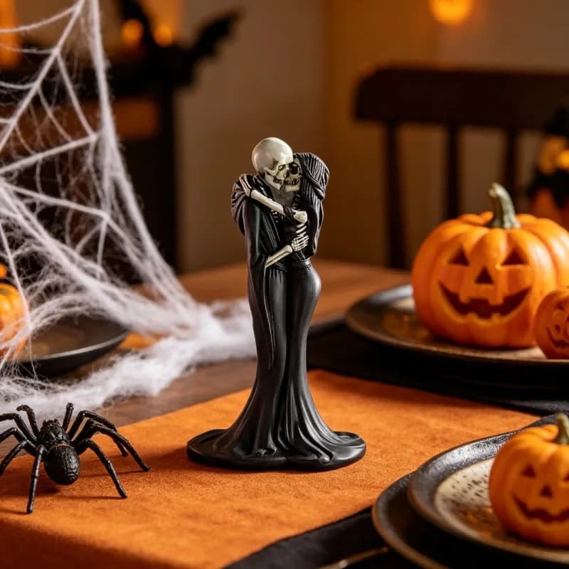 Creative Skeleton Couple Statues, Halloween Resin Decorations, Indoor Home Decor, Creating A Mysterious and Dark Atmosphere