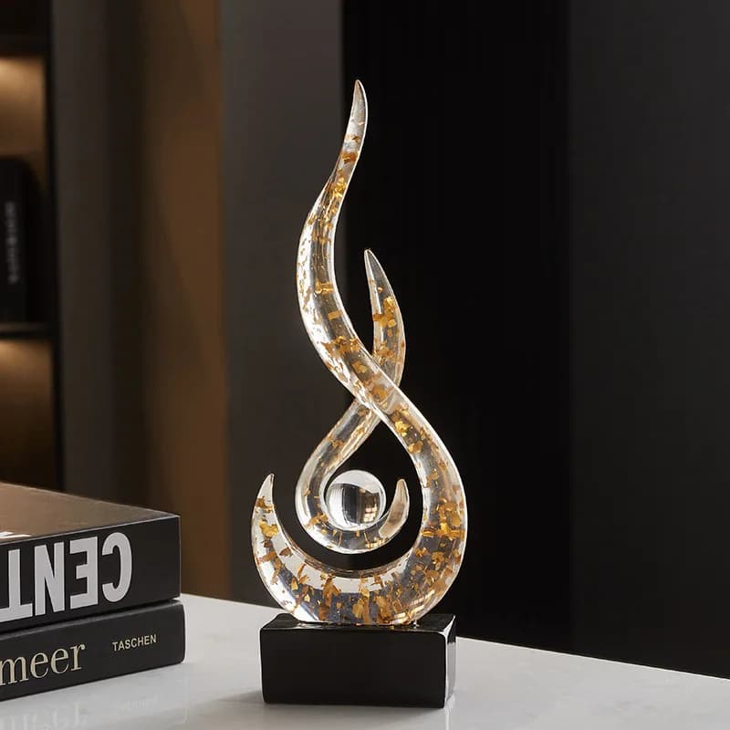 Zml decorative ornament - high-end living room tv cabinet office - auspicious & prosperous abstract art - premium quality