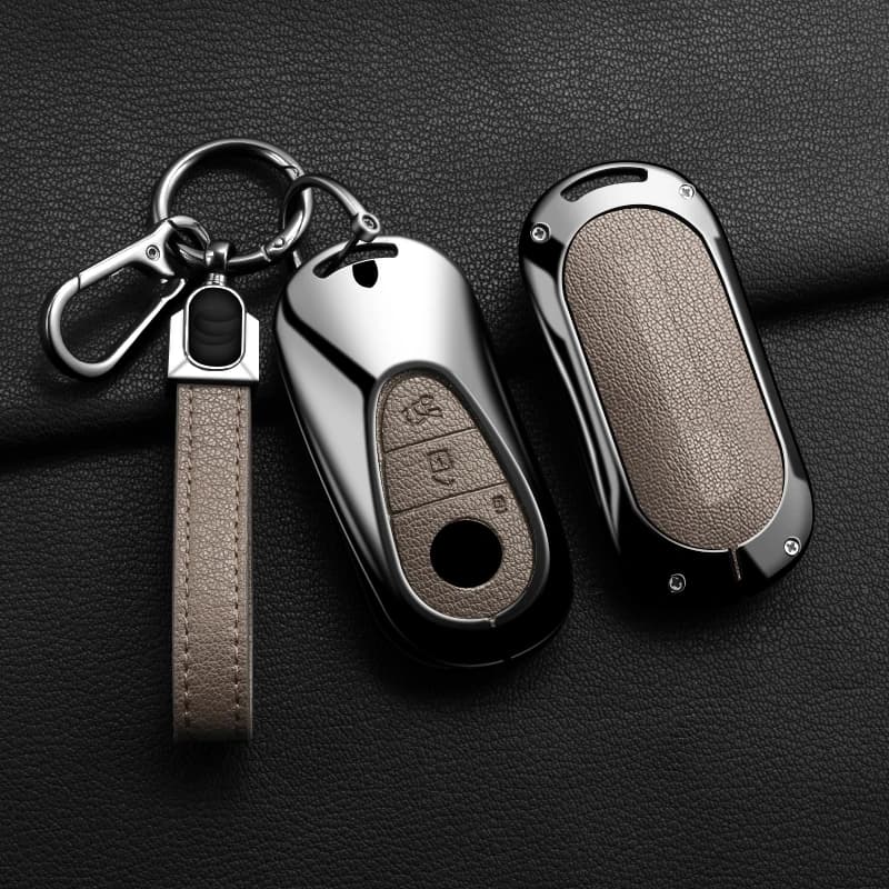 Zinc Alloy Car Key Case Cover Shell Fob For Mercedes Benz 2022 C S Class W206 W223 S350 C260 C300 S400 S450 S500 Accessories