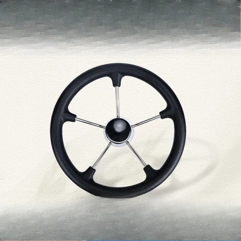 Marine grade foam steering wheel stainless steel yacht steering wheel grip power rudder marine hardware accessories 13 inch