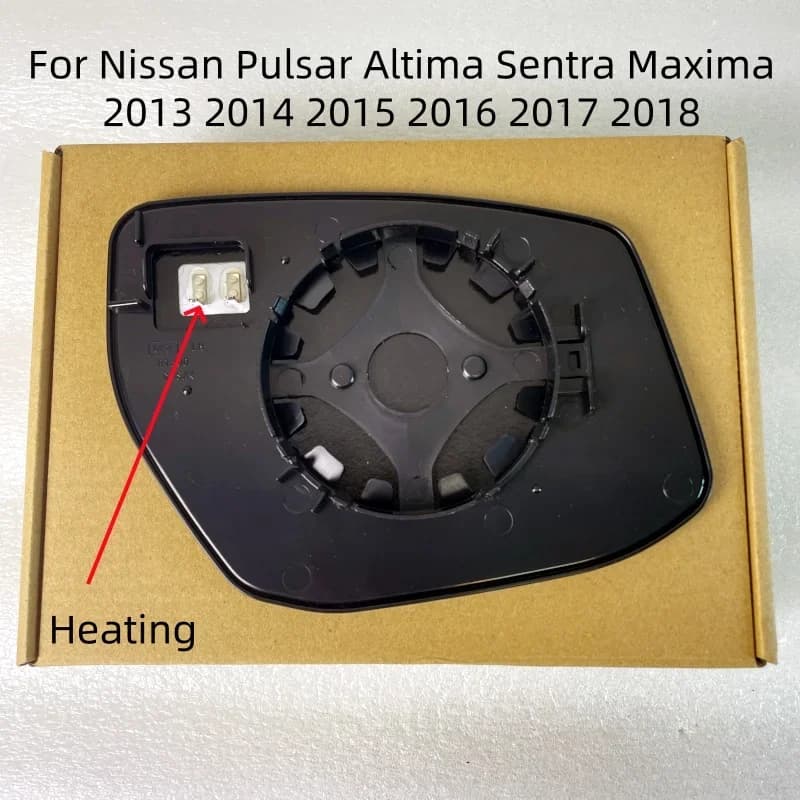 Auto Heated Convex Mirror Glass For Nissan Pulsar Altima Sentra Maxima 2013 2014 2015 2016 2017 2018