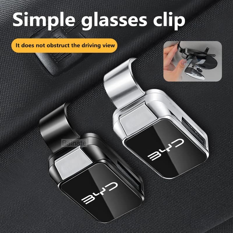Car Interior Visor Glasses Holder Sunglasses Case Glasses Clip for BYD ATTO 3 Dolphin Qin Song Ji Tang Han Seagull Seal Shark