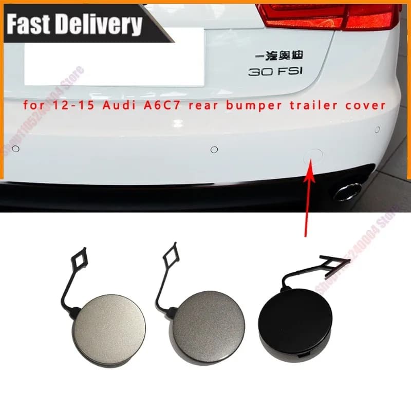 For 2012-2015 Audi A6 C7 Rear Towing Cover And Rear Bumper Trailer Hook Cover OE 4G5 807 441
