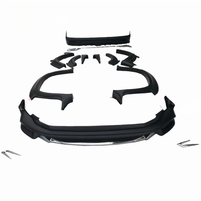 High Quality 2018 Prado WD Style Wide Body Kit Facelift Front Rear Bumper Wide Fender Flare Upgrade Parts