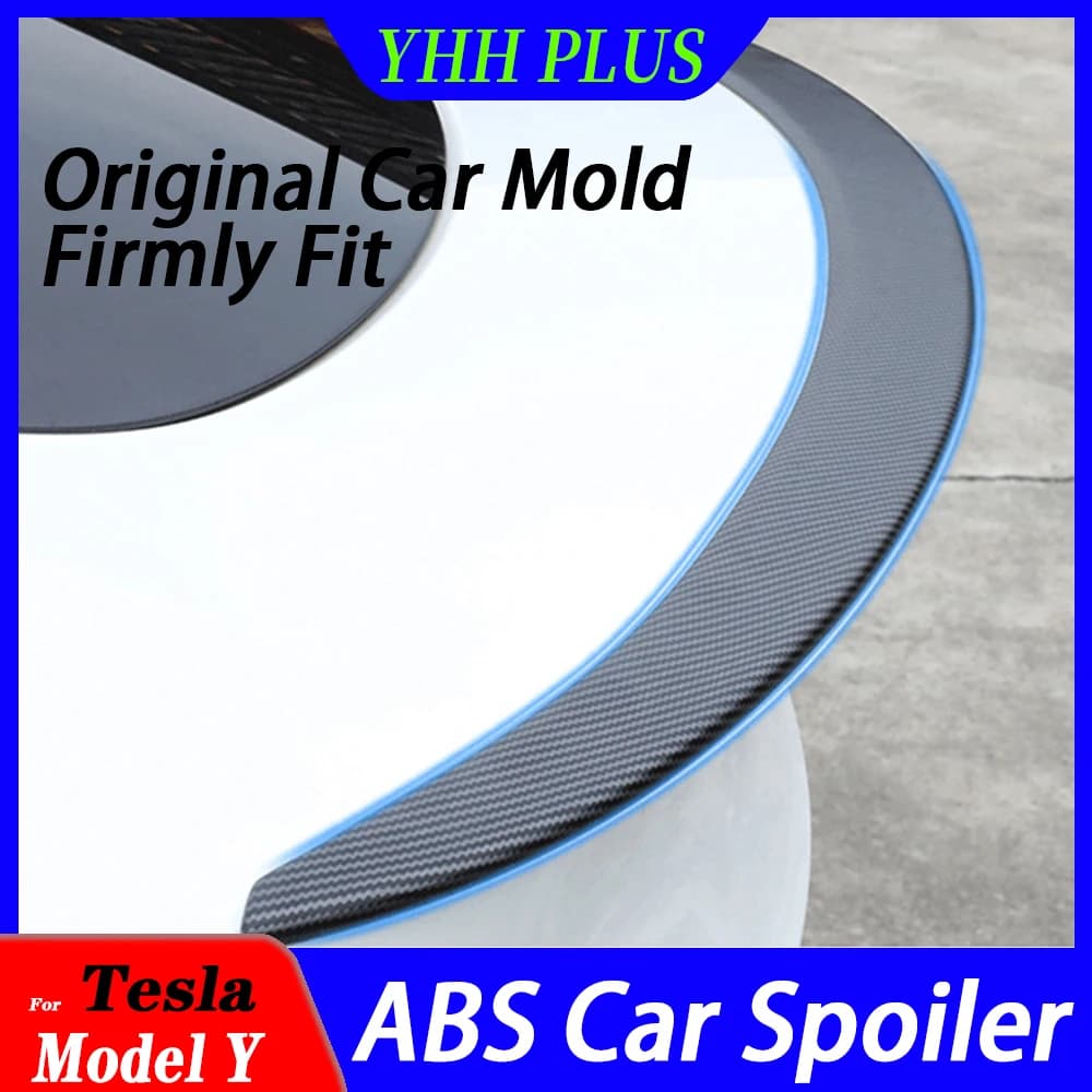 1PC Spoiler Model3 Highland 2026 Trunk Wing For Tesla Model Y 2024 Accessories Carbon Fiber Accessory Car Exterior Decoration