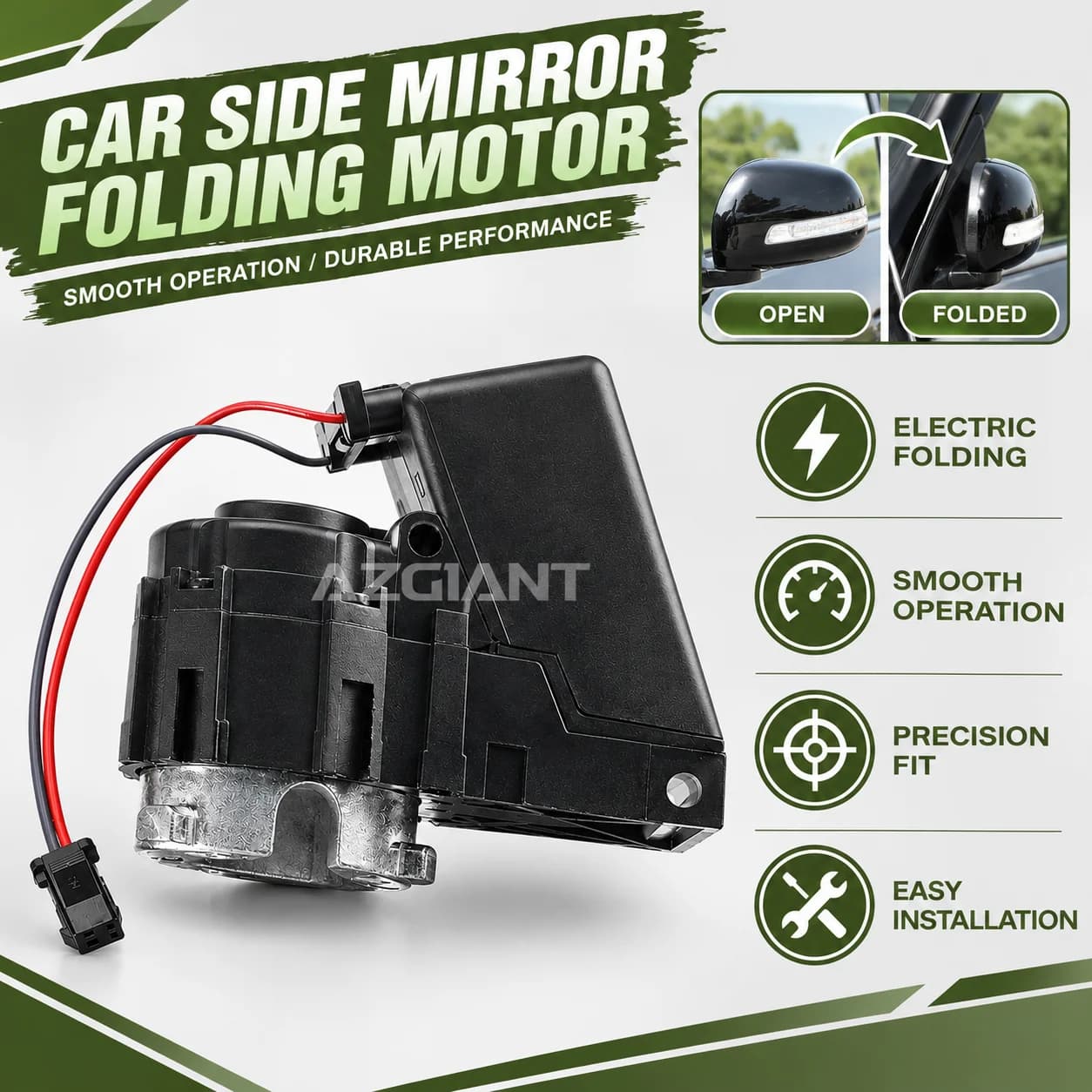 Car Side Door Mirror Fold Electric Motor Actuator For Volvo XC90 C70 S40 S60 S80 XC70 V70 Rearview Assembly Module W/ Harness