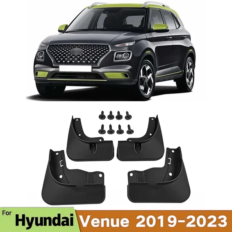 Mud Flaps For Hyundai Venue 202 2021 2022 2019 Splash Guards Fender MudFlaps Front Rear Mudguards Car Accessories