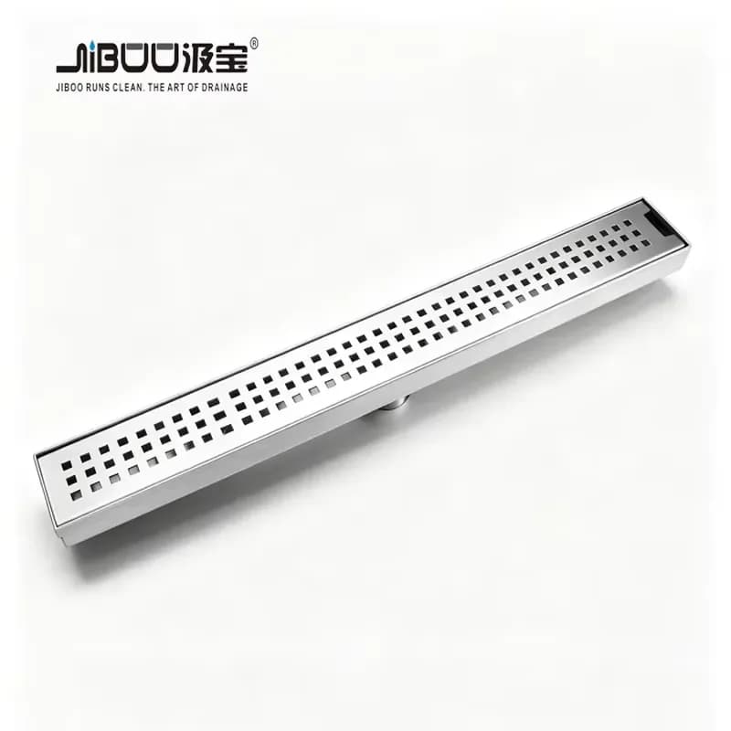 for Linear Floor Drain SUS304 Stainless Steel Modern Square Grille High Flow Deodorant Suitable for Hotel Shower Room