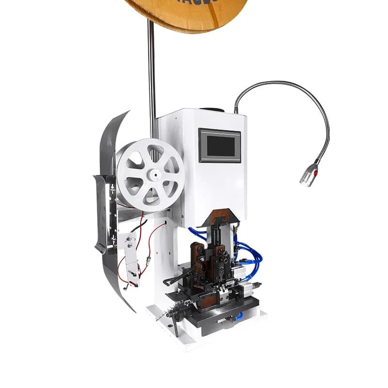 Automatic double-head continuous stripping with terminal machine sheathed multi-core wire