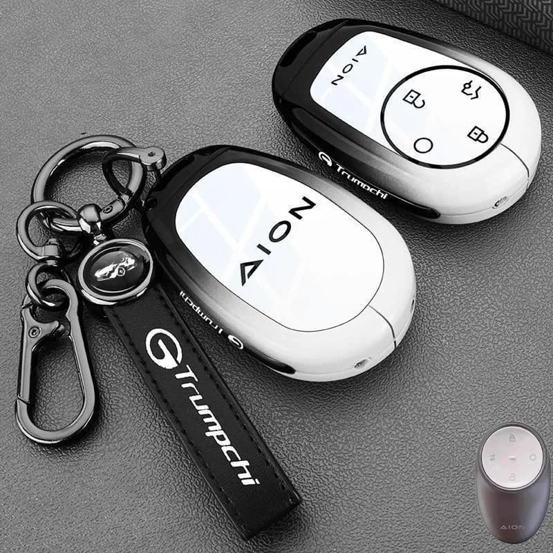 Zinc Alloy Car Key Case for GAC AION RT 2025 Keychain Remote Decoration Cover Shell Ring Holder Fob Accessories