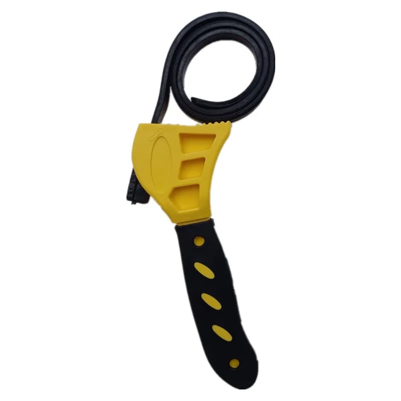 For Mechanics Plumbers DIY Rubber Strap Wrench 2pcs Set 6 IN and 8 IN Length Adjustable Reinforced Rubber Pipe Wrench Jar Opener