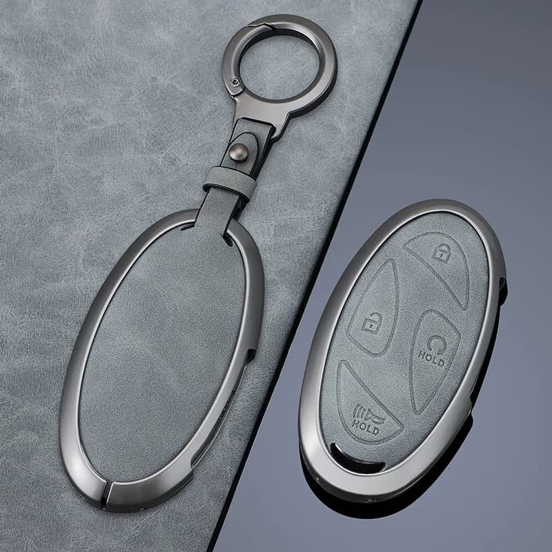 5 7 Buttons Zinc Alloy Car Remote Key Case Cover Protect Shell Fob For Hyundai Kona Ev Grandeur GN7 IONIQ 6 2023 2024 Series