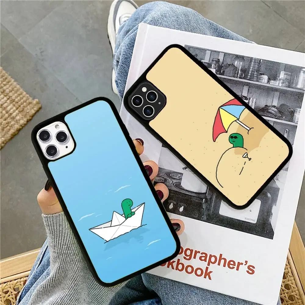 Cute J-Jog-uman-s Dinosaurs PC+TPU Phone Case For IPhone 11 12 13 14 15 16 17 Plus Pro Max Cover
