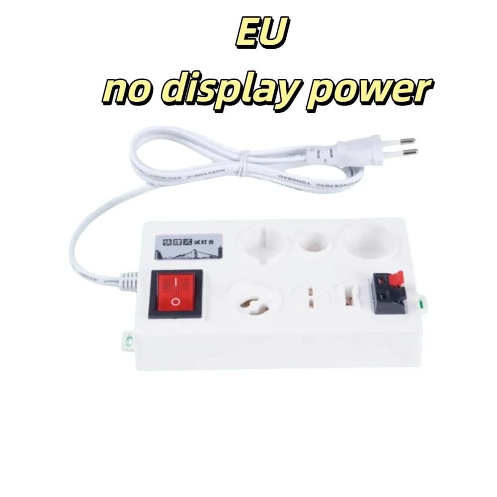 Multifunctional LED Power Tester Accurate Measurement PC Casing Lamp Tester Box Easy To Use LED Display Light Bulb Tes