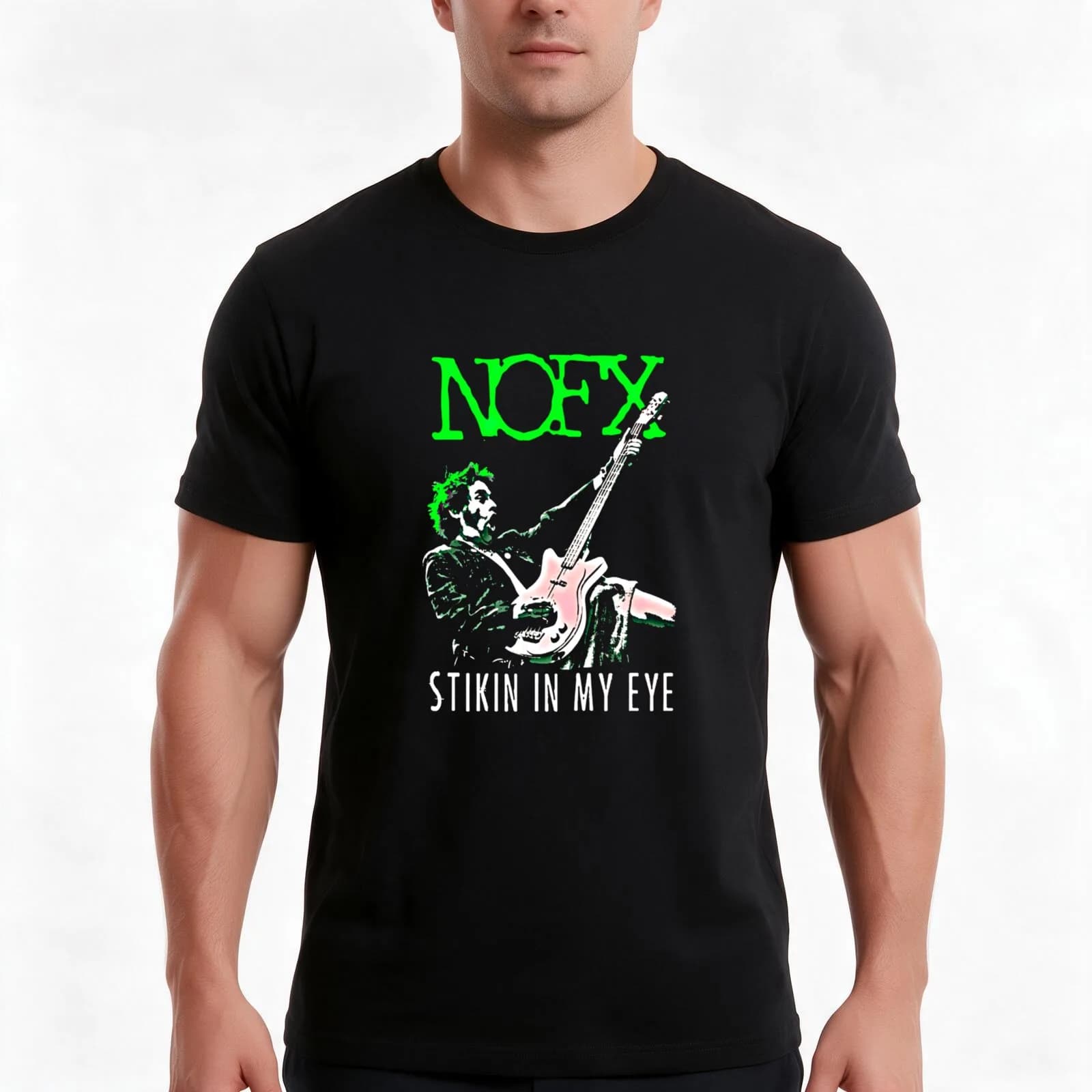 Punk nofx ijo Bess selling T-Shirt, Summer Casual Cotton Tee, Oversized Streetwear Tops, Vintage Graphic Print, Unisex Men Women