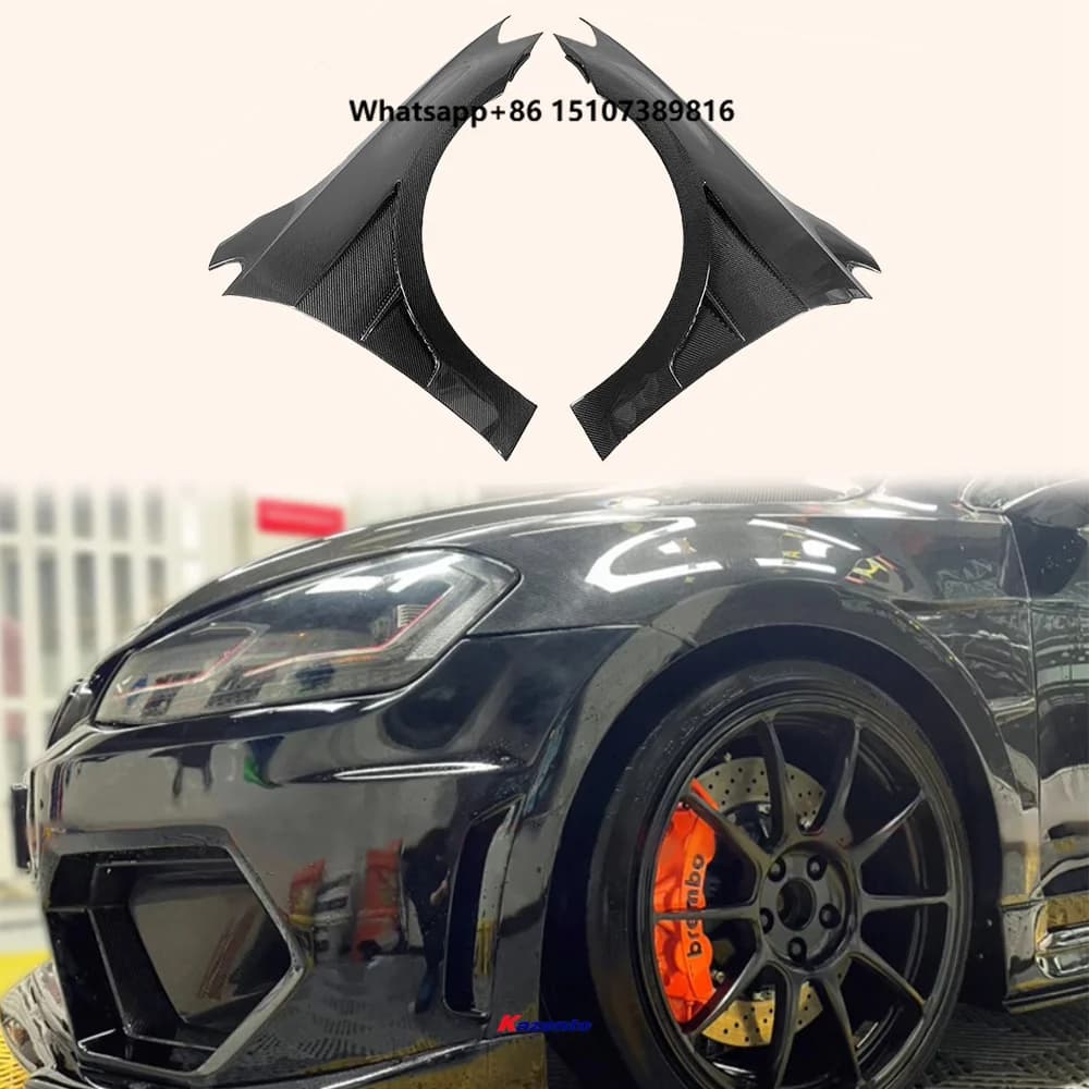 For VW Golf MK7.5 GTI TSI R Carbon Vented Fender Replacement (can Not for MK7)