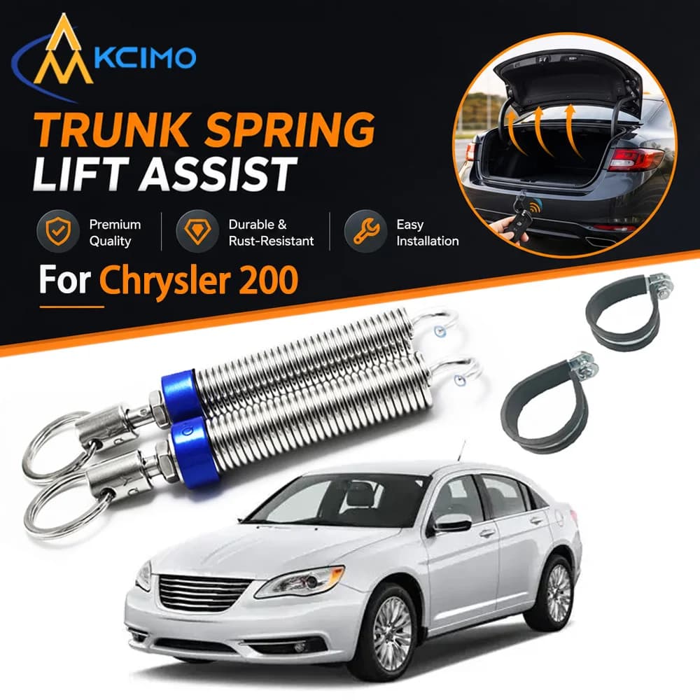 Kcimo Car Boot Trunk Automatic Opening Spring Kit Adjustable Tension Lifting Device For Chrysler 200 Rear Trunk Lid Accessory
