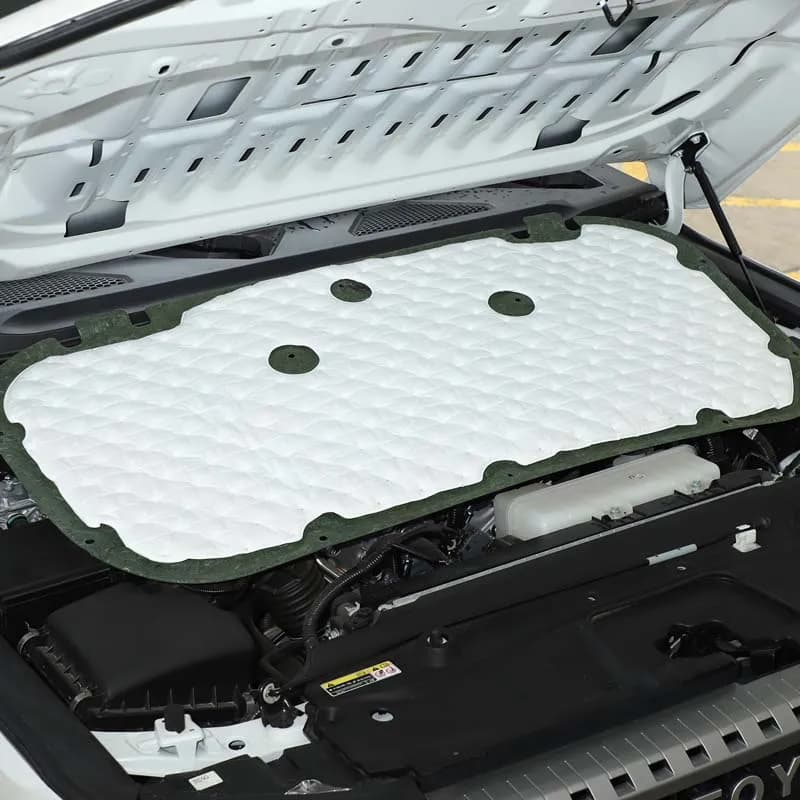 For Toyota Land Cruiser Prado 250 LC250 2024 2025 Car Engine Hood Heat Insulation Cotton Sound Deadener Cover InnerAccessories