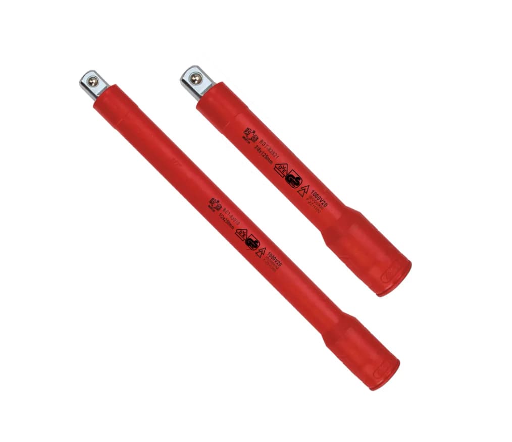 BESTIR tool  3/8" 1/2" VDE 1000V insulated extension bar 50BV30  3/8"x125mm  3/8”x250mm  1/2"x125mm  1/2"x250mm